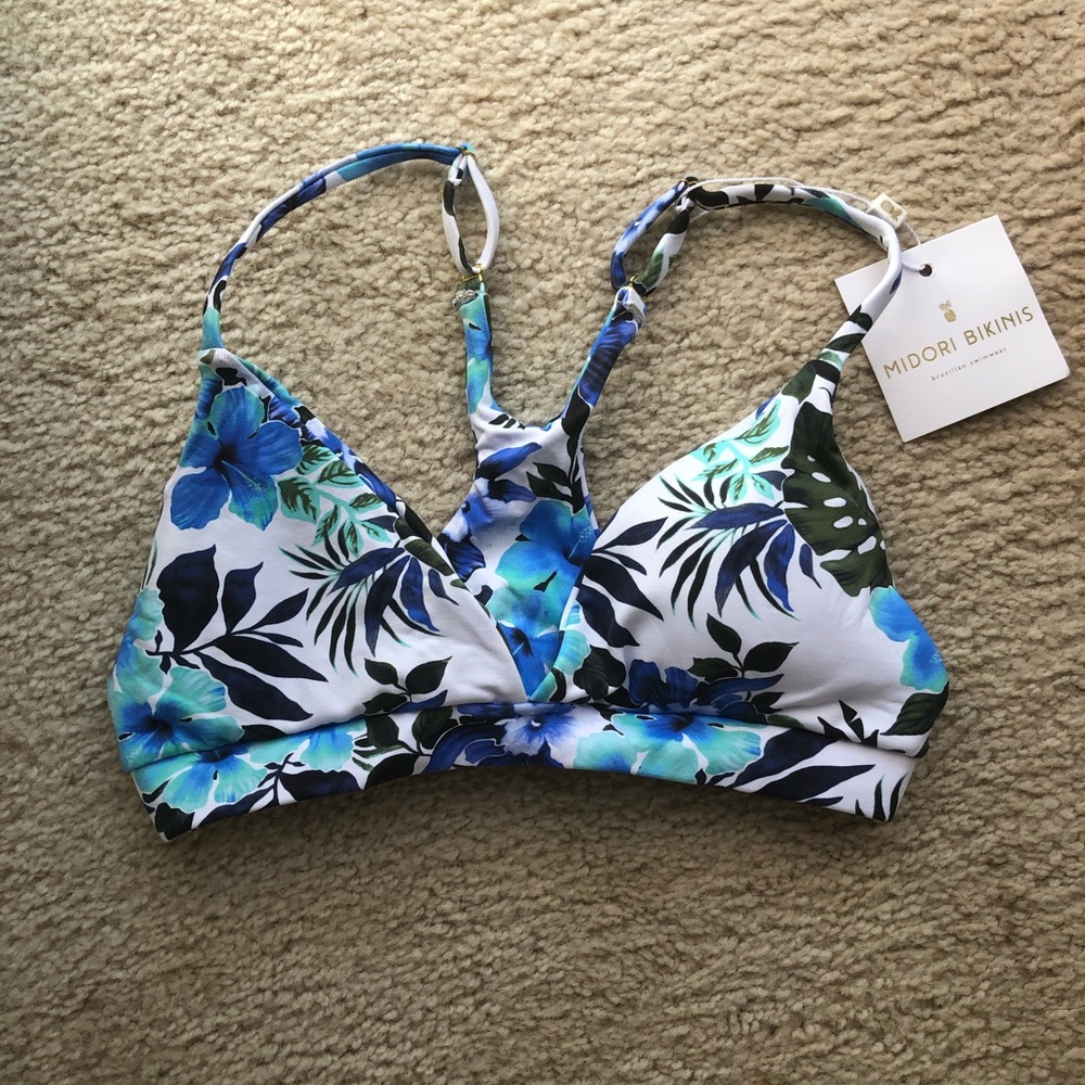 Midori COSABELLA TOP BLUE HIBISCUS MEDIUM - Picture 3 of 7